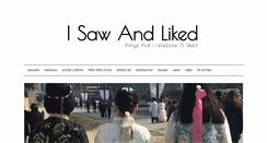 Desktop Screenshot of isawandliked.com